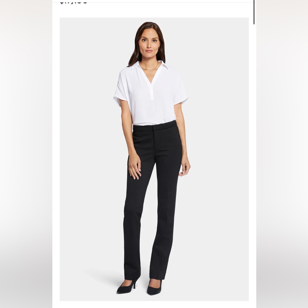 NYDJ Women's Classic Black Straight Leg Pants